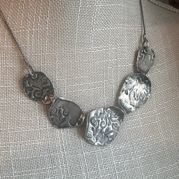 RockHill Designs Sterling Silver “Waves of Silver” Necklace - Picture 2 of 8